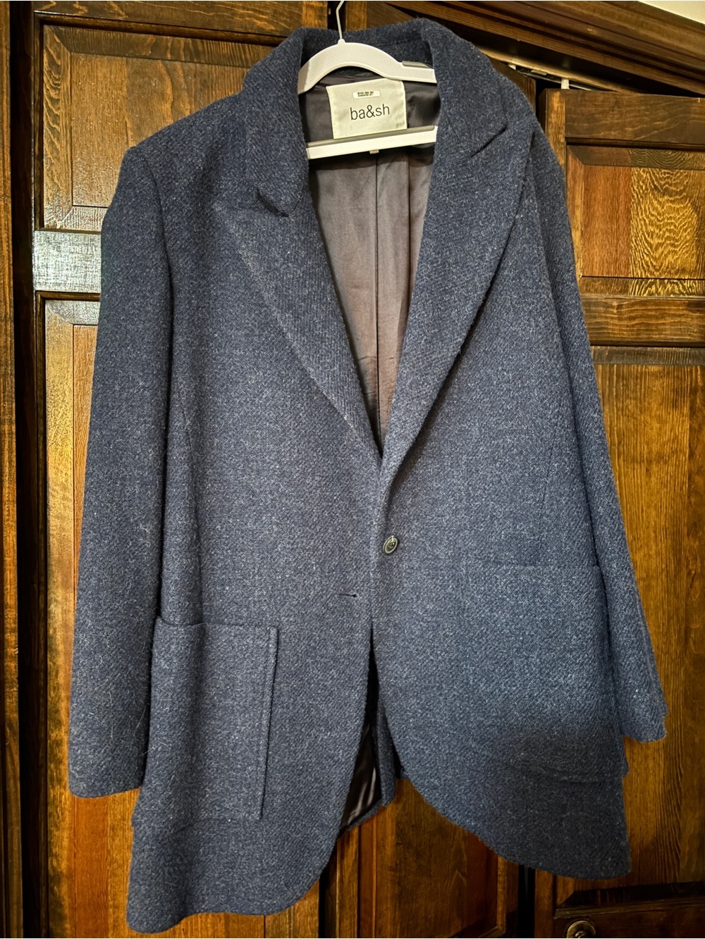 ba&sh Women's Dark Navy Single-Button Blazer